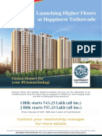 Launching Higher Floors at Happinest Tathawade: Fusion Homes For Your