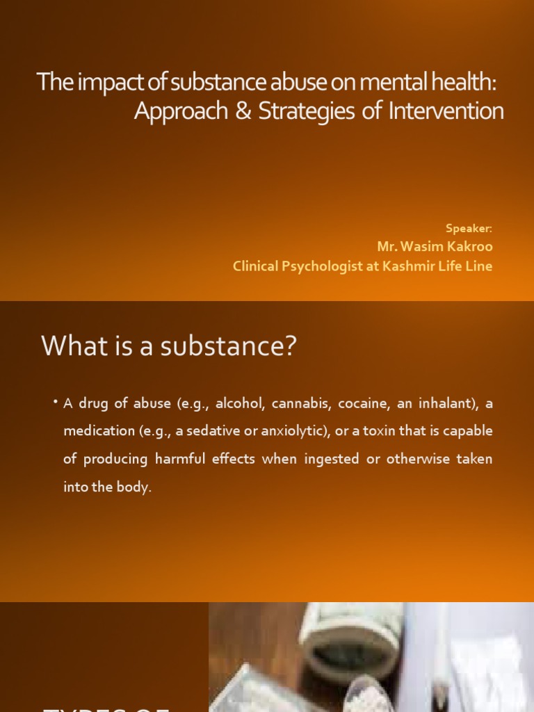 Substance Abuse and Mental Health Impact | PDF | Substance Abuse ...