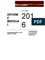 INFORME MENSUAL Club DT