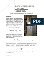 Efflux Time For A Cylindrical Tank 12-2009