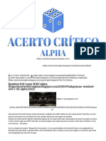 Resident Evil 1 Para 3D&T Alpha _ Acerto Crítico Alpha