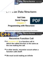 C++ Plus Data Structures: Nell Dale David Teague Programming With Recursion