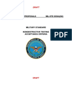 Draft Military Standard for Nondestructive Testing Acceptance Criteria