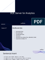 SQL Server para Análisis de Datos: Insertar, Borrar, Actualizar y Funciones