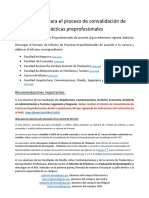 Instructivo Proceso de Convalidación de Prácticas Preprofesionales