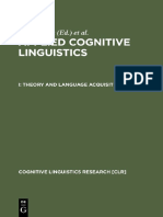 (Cognitive Linguistics Research, 19.1) Susanne Niemeier, Martin Pütz - Theory and Language Acquisition-De Gruyter Mouton (2001)