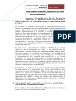 La Observación Como Método de Estudio y Planificación en El Proceso Educativo