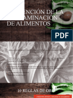 Prevención de La Contaminación de Alimentos 1