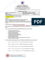 Learning Activity Sheet - General Math - Activity 12-15