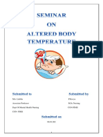 Altered Body Temperature