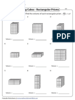 Counting Cubes - Rectangular Prisms: Count The Unit Cubes and Find The Volume of Each Rectangular Prism