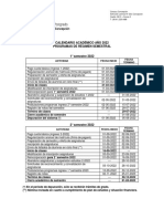 Calendario 2022 - Programas Semestrales