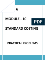 Unit 6 Module 10 Standard Costing: Practical Problems