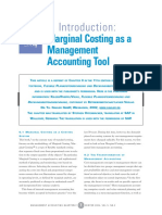 Marginal Costing As A Management Accounting Tool