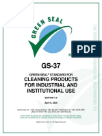 Cleaning Products For Industrial and Institutional Use: Green Seal Standard For
