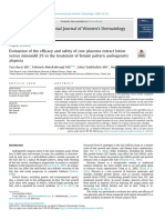 Bovine Placenta Extract Vs Minoxidil For Androgenic Alopecia in Females