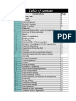 Table of Content