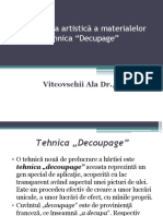 Prelucrarea Artistică A Hîrtiei. Tehnica Decupaj