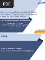 3 - JVM As An Interpreter and Emulator