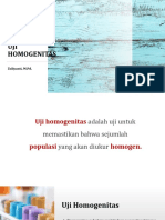 Uji Homogenitas - 1