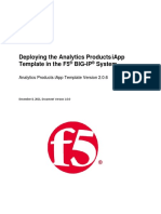 Deploying The Analytics Products Iapp Template in The F5 Big-Ip System