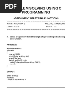 Cpro Assingment-String functions-20EUEC