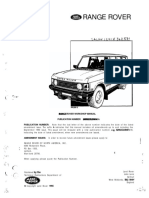 Range Rover Classic 87 - 91 Workshop Manual