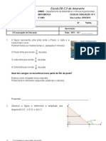 Avaliação de Matemática da 6a classe