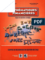 Mathematiques Financieres Cours Et Exercices Corriges