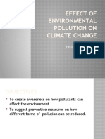 Effect of Environmental Pollution On Climate Change