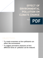 Effect of Environmental Pollution on Climate Change