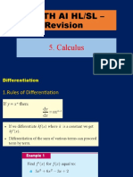 MATH AI HL-SL Revision - Calculus