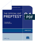 The Official LSAT PrepTest 84 by Law School Admission Council LSAC