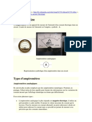 Amperemetre multicalibre