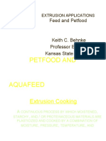EXTRUSION APPLICATIONS Feed and Petfood