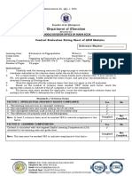 Content Evaluation Rating Sheet of ADM Modules