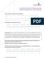 Monitoring, Evaluation and Learning Tool Student'S Confidence Log - Social Enterprise