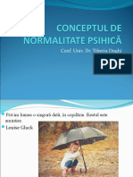 Conceptul de Normalitate