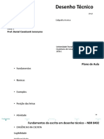 Caligrafia técnica: fundamentos, normas e exemplos para desenho