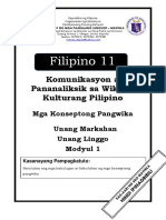 FILIPINO 11 - Q1 - Mod1 - Komunikasyon