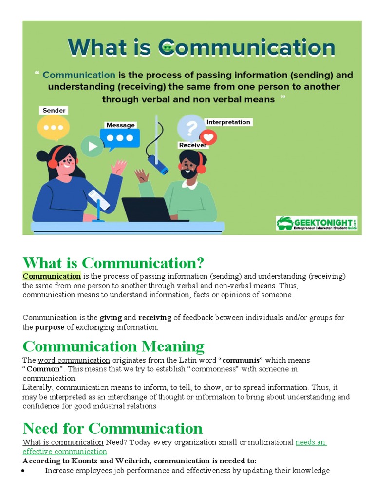Understanding Communication Processes | PDF | Communication | Motivation