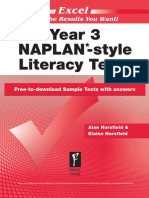 Year 3 Naplan - Style Literacy Tests: Excel