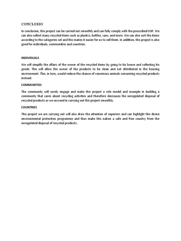 CONCLUSION | PDF | Home & Garden | Art