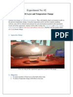 Experiment No: 02: Ozone Layer and Temperature Change