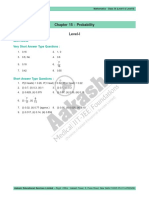 Chapter 15: Probability Level-I: Section-A Very Short Answer Type Questions