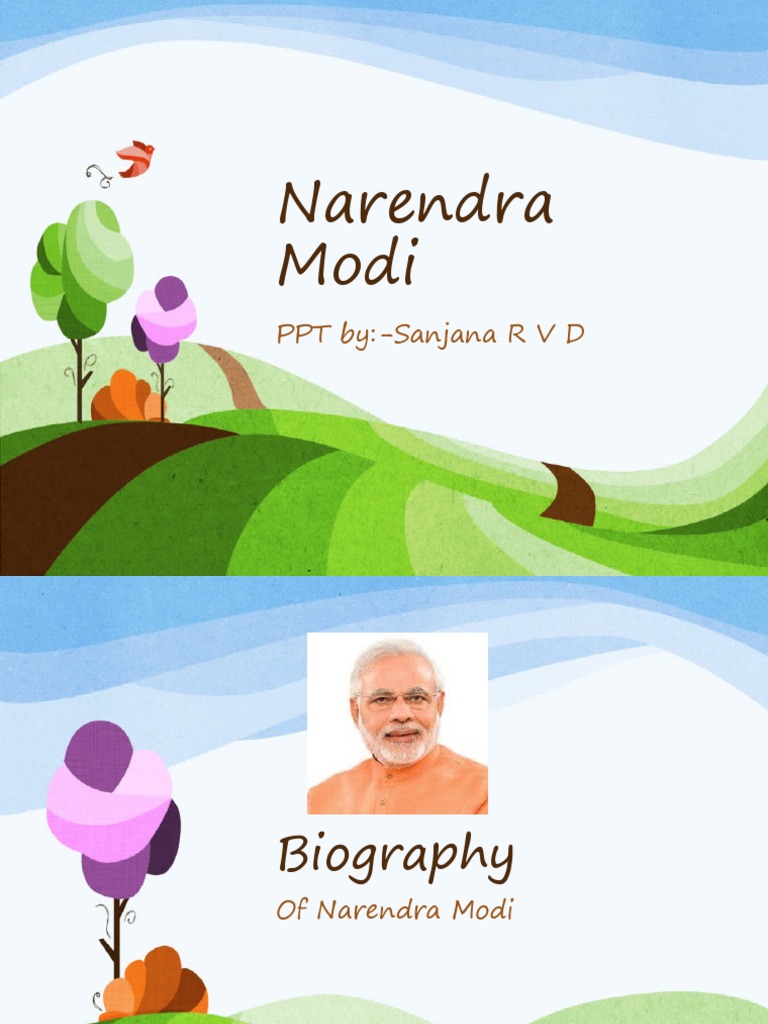 Narendra Modi: PPT By:-Sanjana R V D | PDF