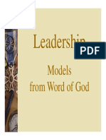 Godly Leadership Models from the Bible