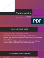 Communication: Presented BY: Dr. Ekayanti Hafidah Ahmad., SKM., M.Kes