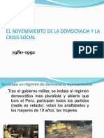 Democracia y Crisis Social 1980-90