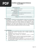 Course Outlines BBA Project Management